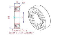 1300-K Series Self Aligning Ball Bearings with Tapered Bore