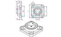 C4F-SS Series Four-Bolt Composite Flange Stainless Steel Units Metric